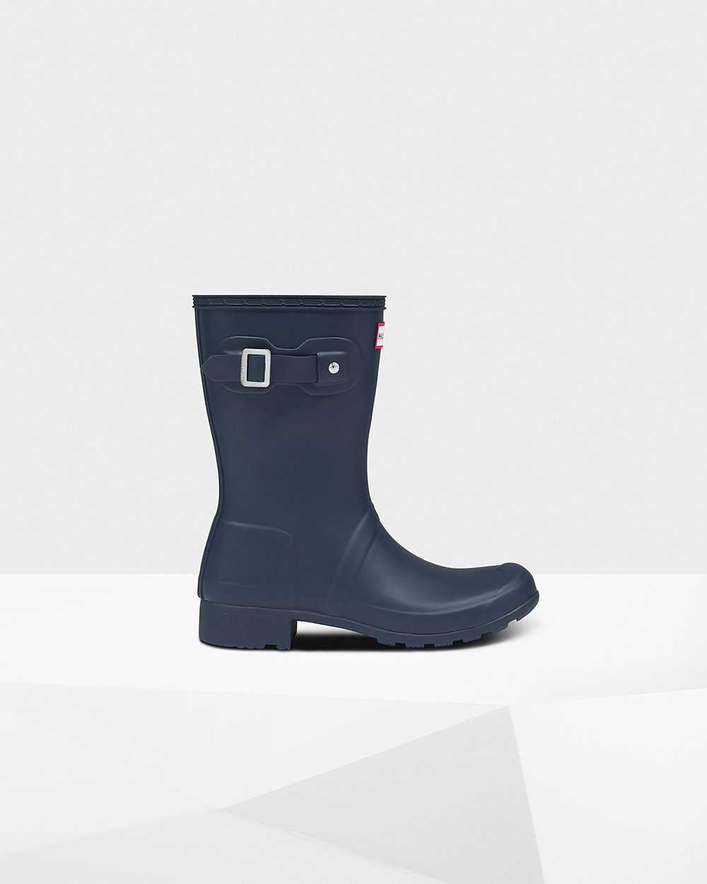 Hunter Original Tour Foldable Short Rain Boots - Shop Online Womens Navy - EWRHVG590